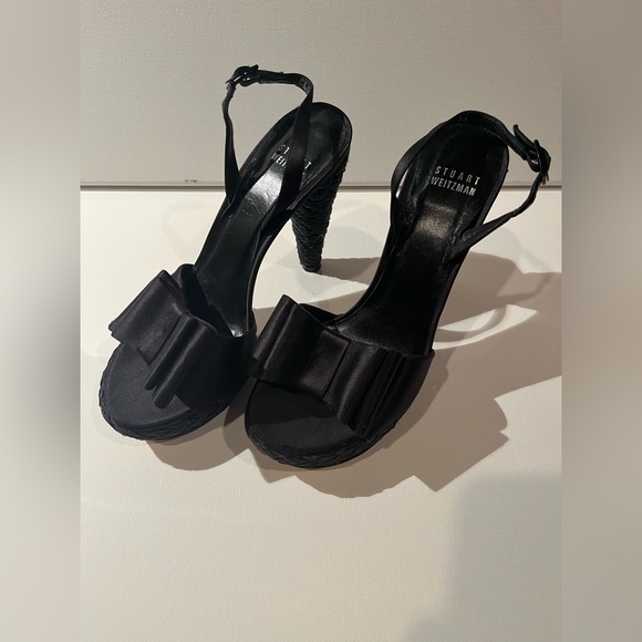 Stuart Weitzman Sandals Espadrille Style High Cone Heel Platform Sz EU36/6 - Picture 7 of 15